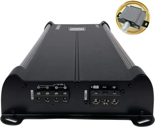 Vista 3 de Gravity 4000.1D Clase D Amplificador de audio para automóvil – 1800 vatios True RMS @ 1 Ohm Potencia máxima a 4000W, 1/2/4 Ohm estable, digital