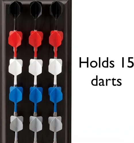 Vista 7 de Viper Soporte de dardos montado en la pared/exhibidor de caddy, capacidad para 12 dardos de acero y punta suave