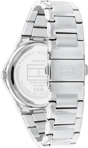 Vista 3 de Tommy Hilfiger Reloj de vestir para mujer Reloj de pulsera 3H brillante para ella Adornos de cristal femeninos Resistente al agua hasta 3 ATM98.4