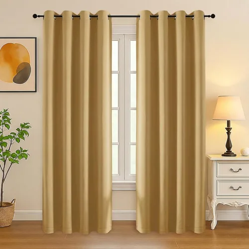 Vista 19 de Simplebrand Juego de 2 paneles de cenefa aguamarina para ventana de cocina de 14 pulgadas de largo, cortinas de oscurecimiento de habitación