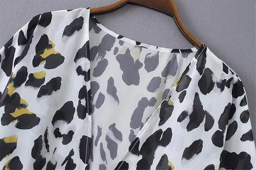 Vista 6 de Omoone - Cárdigan de gasa para mujer, rebeca ligera para mujer, ropa para la playa, estampado floral