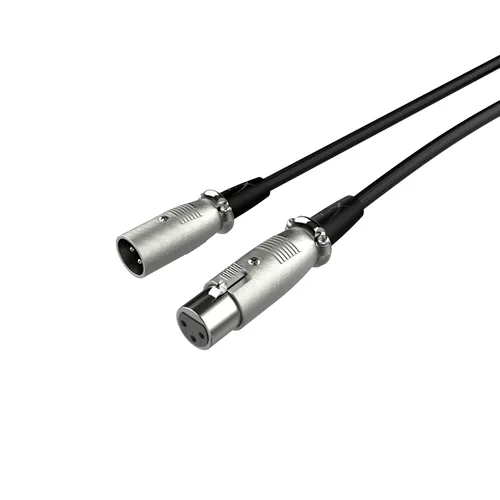 Vista 6 de HyperX Cable XLR macho a hembra, 3 pines, 10 pies - negro