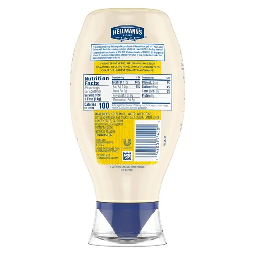 Vista 3 de Hellmann's Exprimidor de mayonesa real, 20 onzas, paquete de 3