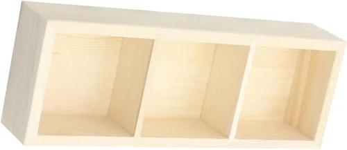 Vista 9 de CHILDWEET Wooden Tea Bag Holder Box with 3 Compartments for Small Packets