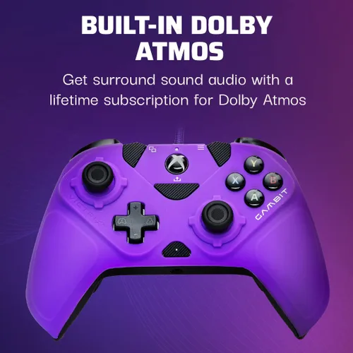 Vista 5 de Victrix Gambit World's Fastest Licensed Xbox Controller, Elite Esports Design with Swappable Pro Thumbsticks, Custom Paddles, Swappable White