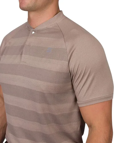 Vista 4 de Three Sixty Six Men's Collarless Golf Polo - Lightweight, Moisture Wicking & Stretch Fabric