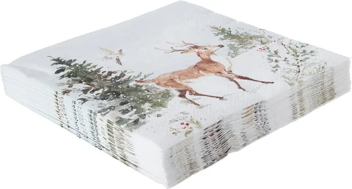 Vista 56 de Ideal Home Range Servilletas de papel de 20 unidades, Ariella Silver