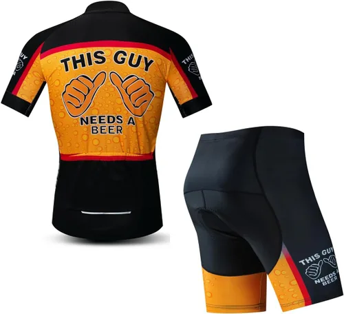Vista 3 de Camisetas de ciclismo para hombre, camiseta de ciclismo de montaña, manga corta, transpirable, camisetas de ciclismo de secado rápido