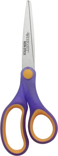 Vista 12 de Westcott GEM con diseño de cristal, tijeras puntiagudas de 7 pulgadas para estudiantes de 12 años en adelante, esencial para el aula con empuñadura