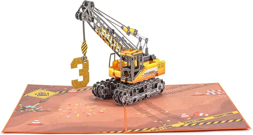 Vista 27 de Liif Tarjeta de cumpleaños emergente 3D para niño de 5 años, sobre incluido