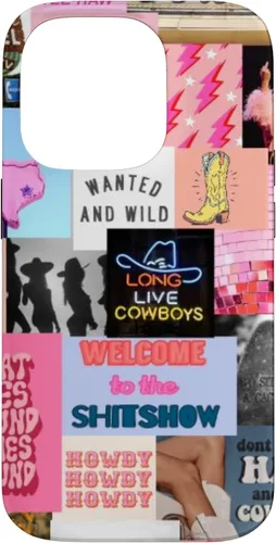 Vista 17 de Pink Western Indie Cowgirl Aesthetic Yeehaw Howdy Country - Carcasa para iPhone 17