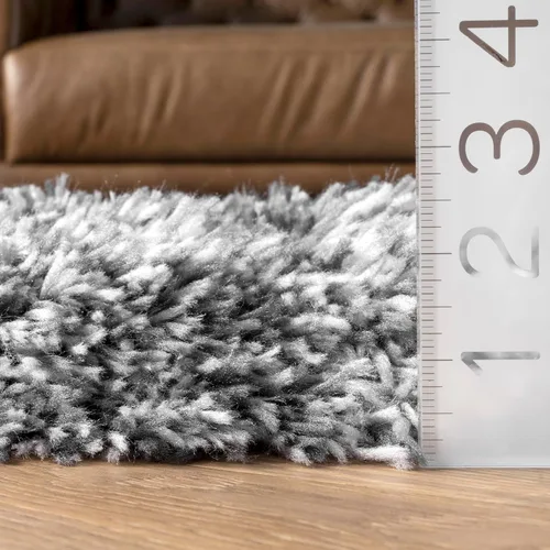 Vista 2 de nuLOOM Kristan Modern Shag - Alfombra decorativa, 3 x 5, color gris