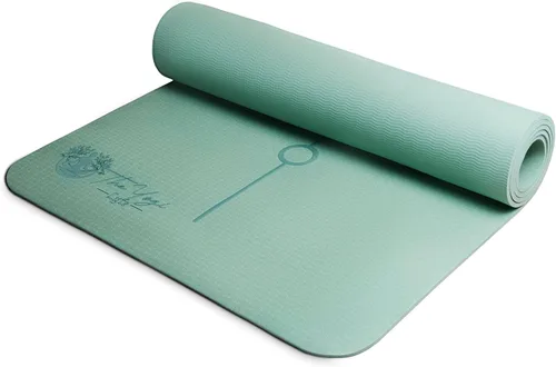 Vista 5 de Recovery Lyfe - Esterilla de yoga con grabado "One Day at a Time", Eco TPE antideslizante, verde salvia, 72" x 24" x 0.236 in, esterilla de yoga