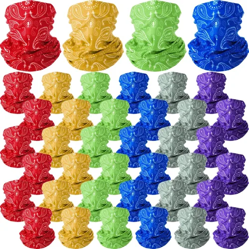 Vista 9 de Cozypower 36 bandanas de cachemira sin costuras, polaina para el cuello, pasamontañas para hombres y mujeres, viento UV