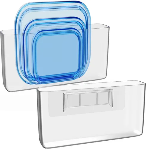 Vista 9 de NiHome Organizador de tapa de puerta de gabinete, paquete de 2, organizadores y almacenamiento de gabinete, diseño compacto para optimización