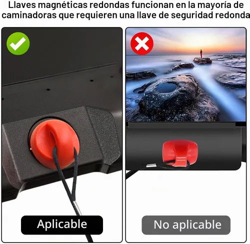 Vista 4 de EEEKit Llave de seguridad magnética para cinta de correr