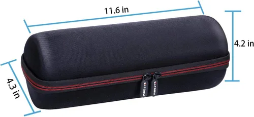 Vista 4 de LTGEM - Funda compatible con Ultimate Ears Boom 4/3, altavoz portátil impermeable y base de carga, color negro