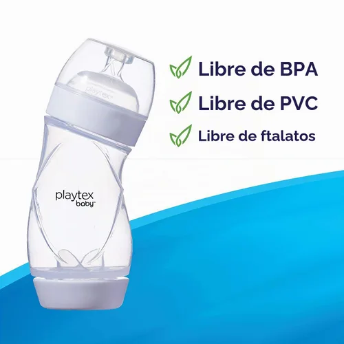 Vista 8 de Playtex Baby VentAire biberón completo para el confort del estómago, 9 oz (3 unidades), biberones anticólicos y antirreflujo para recién nacidos