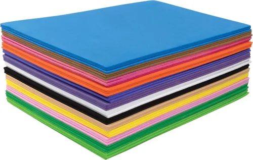 Vista 2 de Chenille Kraft Creativity Street WonderFoam Hojas de espuma, 5.5 x 8.5 pulgadas, colores surtidos, 40 hojas (AC4301)