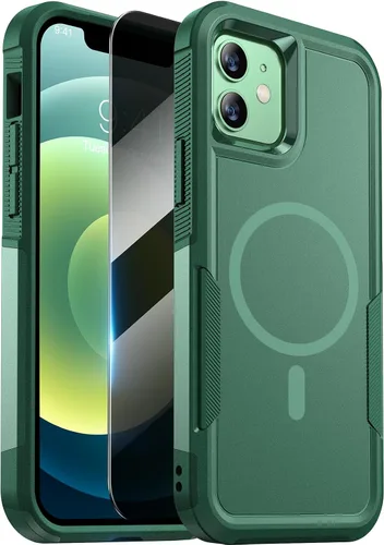 Vista 77 de Diaclara Funda diseñada para iPhone 12/iPhone 12 Pro, [con protector de pantalla de privacidad] [antiespía]