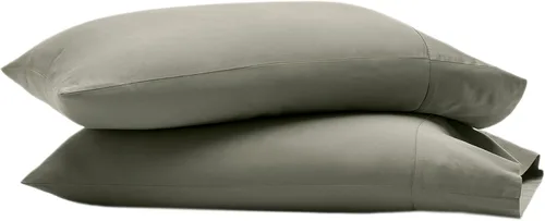 Vista 9 de BOLL & BRANCH Signature - Juego de fundas de almohada con dobladillo, estándar, color crema Algodón 100% orgánico de lujo, suave y transpirable