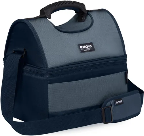 Vista 21 de Igloo Gripper - Bolsa enfriadora de lados suaves Enfriador de almuerzo aislado de doble compartimento