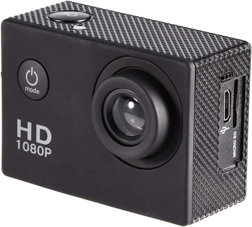 Vista 9 de Mini cámara deportiva, 2 pulgadas, 1080P, pantalla LCD completa, cámara de acción de 98.4 ft, con mini videocámara, accesorios de montaje, soporte