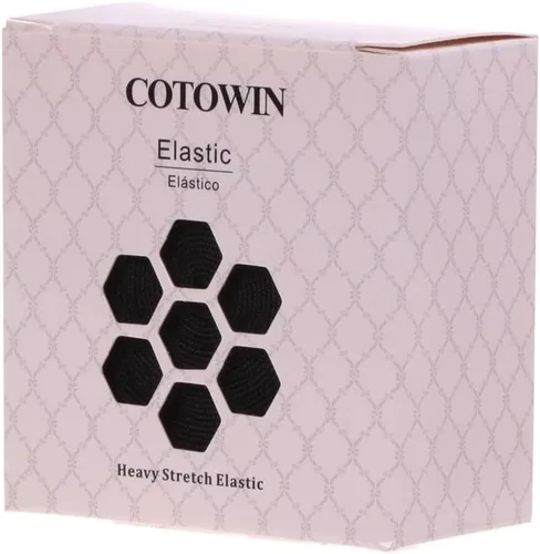 Vista 3 de COTOWIN Banda elástica de punto negro de 1.5 pulgadas de ancho, alta elasticidad, 5 yardas