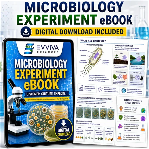 Vista 8 de Polvo de agar nutritivo de 3.53 oz – Evviva Sciences – Hace más de 150 a 200 platos de agar Petri – Fácil de usar – Grandes proyectos de feria