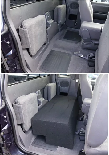 Vista 5 de Compatible con caja de subwoofer doble de 12 pulgadas para Ford Ranger Extended Cab Truck 1993-2012 - ASC