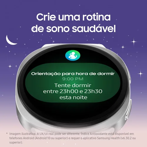 Vista 6 de SAMSUNG Galaxy Watch 8 1.732 in Reloj inteligente AI con AMOLED de 1.47 pulgadas, Wear OS 6, Wi-Fi, Bluetooth, frecuencia cardíaca, rastreador