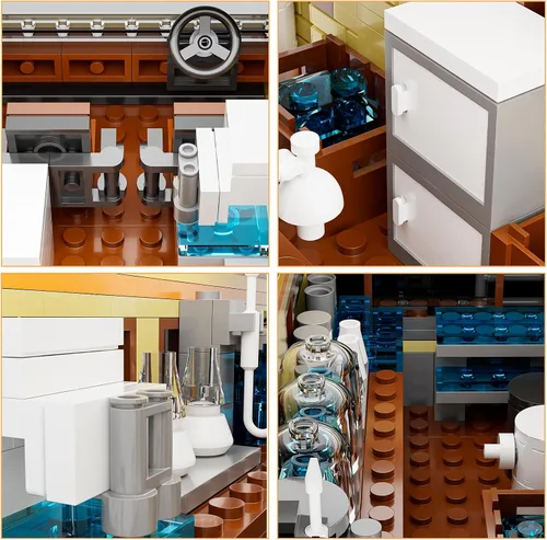 Vista 4 de Breaking RV Adventure - Juego de construcción AFOL actualizado con escena clásica, compatible con Lego para adultos, regalo para adultos y fanáticos