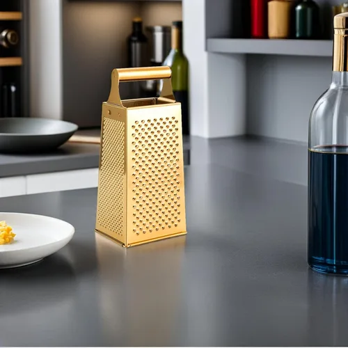 Vista 7 de Kichvoe Cocina Esencial Acero Inoxidable Rallador de Vegetales Cortador de Queso Trituradora de Alimentos Rallador de Acero