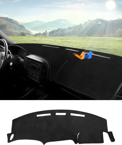 Vista 24 de Autorder - Tapete para cubierta de tablero de instrumentos para camioneta Ford F100/F150/F250/F350/Bronco Pickup Truck, 1973-1977 1978 1979