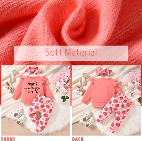 Vista 4 de Aalizzwell Traje de otoño e invierno para bebés de 0 a 24 meses