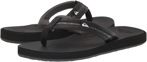 Vista 19 de Quiksilver Sandalia de tres puntos Carver Nubuck para hombre negro gris negro