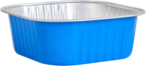 Vista 15 de Restaurantware - Moldes desechables, paquete de 100 tazas cuadradas de aluminio para hornear de 10 onzas - Las tapas se venden por separado, listas