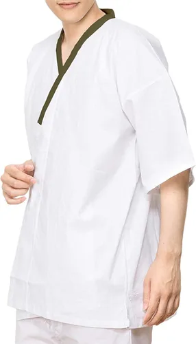Vista 2 de Kimono japonés KYOETSU Hadajuban lavable para hombre