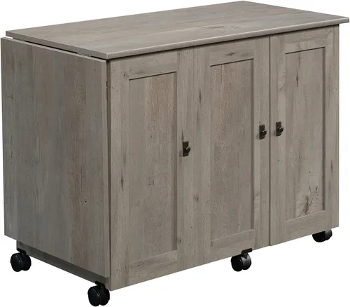 Vista 9 de Mueble móvil para costura y otras manualidades de madera de cerezo, Madera Manufacturada, Cinnamon Cherry