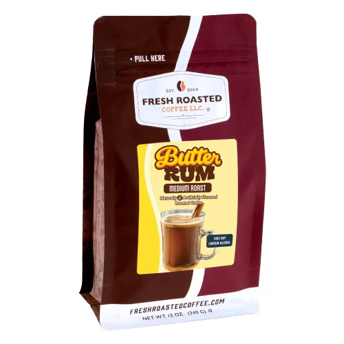 Vista 26 de Fresh Roasted Coffee, Amaretto - Café saborizado, 12 onzas, tostado medio, Kosher, grano entero