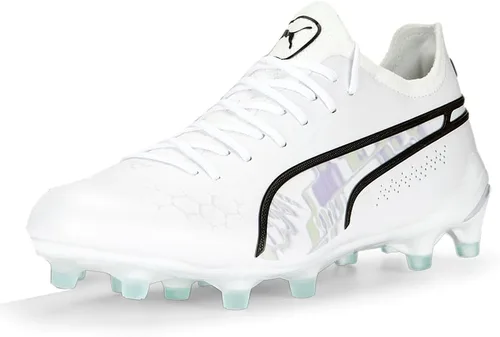 Vista 2 de PUMA Botines de fútbol King Ultimate Brilliance FgAg para mujer, Blanco