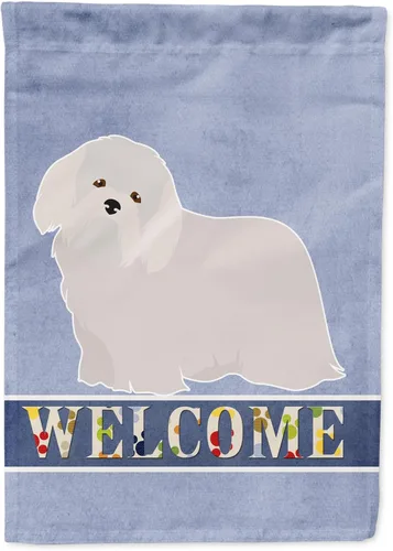 Vista 115 de Caroline's Treasures CK3645GF Bandera de bienvenida de bulldog inglés para jardín, bandera decorativa para patio exterior, obras de arte de patio