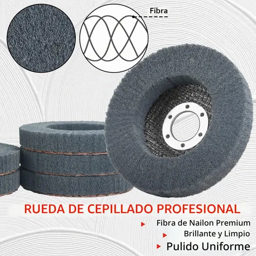 Vista 7 de Paquete de 10 discos de solapa de 600 granos para amoladora angular de 4 1/2 pulgadas, accesorio de amoladora angular, rueda de pulido de acero