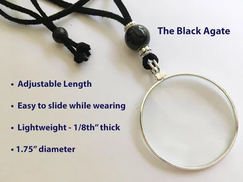 Vista 6 de by Wendra Collar con aumento, elementos naturales para aumentar la visión y la energía. ¡Deja tus lentes de lectura en casa! La Loupe