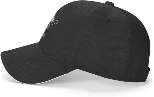Vista 3 de NVJUI JUFOPL Gorro de chef con diseño de calavera para hombre, con cuchillos divertidos