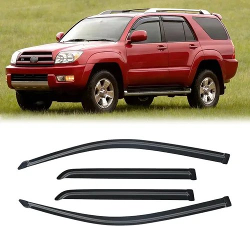 Vista 65 de Protectores de lluvia en canal para Jeep Grand Cherokee L 2021-2026, protectores de visera de ventana, deflector de ventilación, sombra viento humo