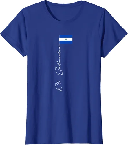 Vista 41 de Camiseta patriótica con bandera de El Salvador, Negro