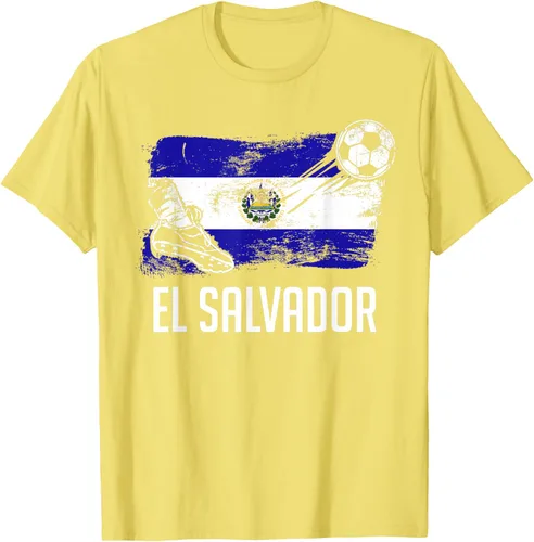 Vista 66 de Camiseta salvadoreña con bandera de fútbol salvadoreño