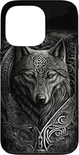 Vista 10 de Stylish Viking Wolf Design Wild Animal Viking Wolf Case for iPhone 17
