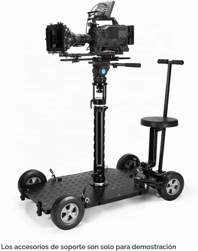 Vista 7 de PROAIM Elevador de cámara - Base Euro/Elemac con cuenco de 3.937 in para cine Dolly y Bazooka. Elevador de altura de 7 pulgadas para cabezal